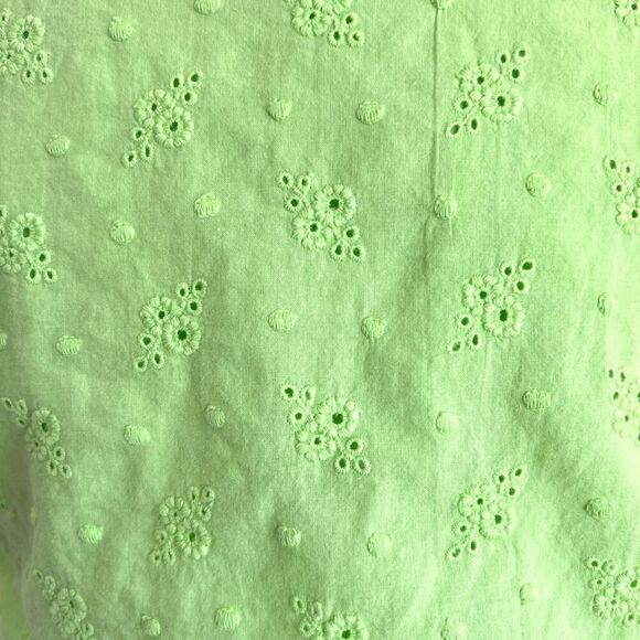 LINE & DOT Willow V-Neck Top Neon Green Size Small RTW - Picture 9 of 11